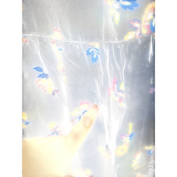 Sezane Daphna Mini Dress Floral Babydoll Boho Hippie Prairie Size 36 (US 4) - Picture 4 of 6